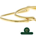 オープンハート フープ ピアス