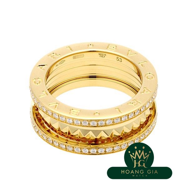 BVLGARI  Rock Diamond Ring 2Band 358035 AN859092 – Hoàng Gia Watch