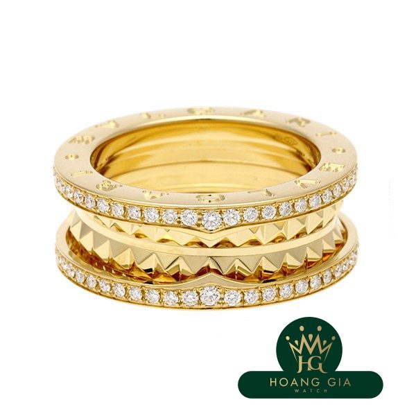 BVLGARI  Rock Diamond Ring 2Band 358035 AN859092 – Hoàng Gia Watch