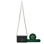 Chuỗi Ví Da Caviar Ví Da Đen Đen