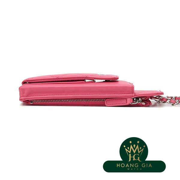 Hộp đựng điện thoại di động ly hợp chuỗi cổ điển màu hồng