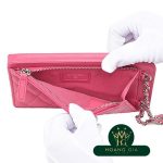 Hộp đựng điện thoại di động ly hợp chuỗi cổ điển màu hồng