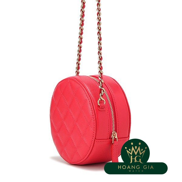 Bộ ly hợp chuỗi hạt da bê màu đỏ