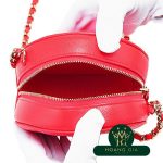 Bộ ly hợp chuỗi hạt da bê màu đỏ