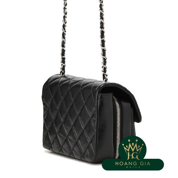 Túi nắp nhỏ màu đen