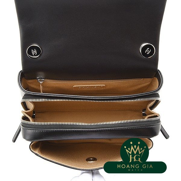 Túi nắp nhỏ màu đen