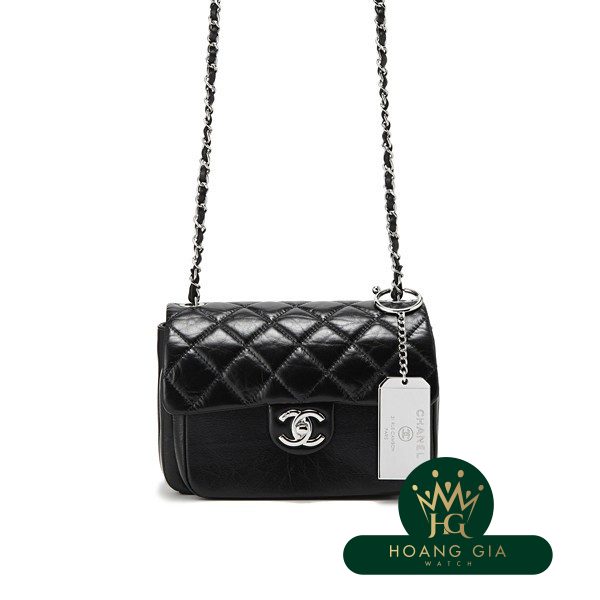 Túi nắp nhỏ màu đen