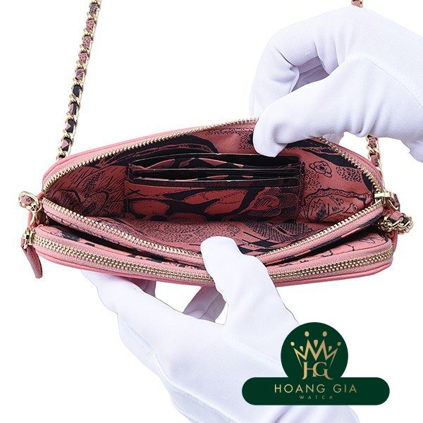 チェーンクラッチバッグ ピンク