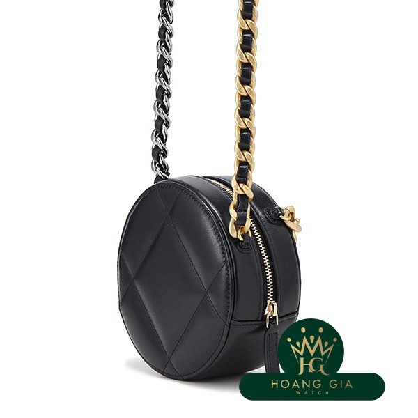 Chain Clutch Lambskin Black Black