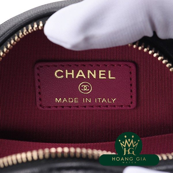 Chain Clutch Lambskin Black Black