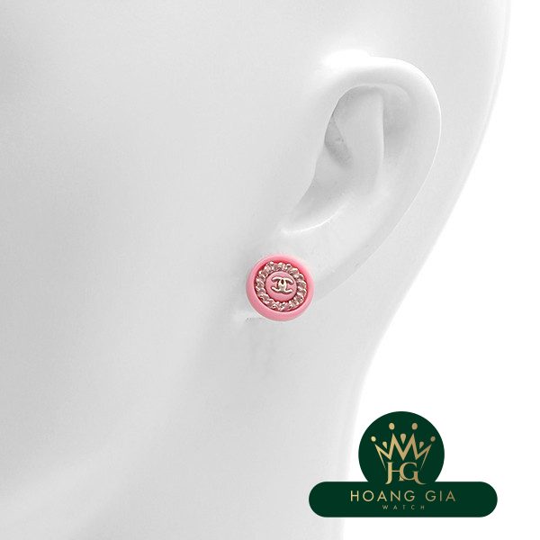 Bông tai Chanel Coco Mark Pink AB0706 A19C