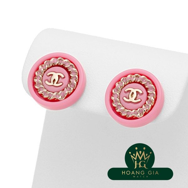 Bông tai Chanel Coco Mark Pink AB0706 A19C