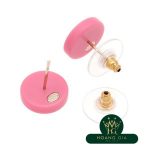 Bông tai Chanel Coco Mark Pink AB0706 A19C