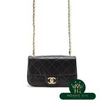 Túi nắp nhỏ màu đen đen