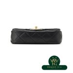 Túi nắp nhỏ màu đen đen