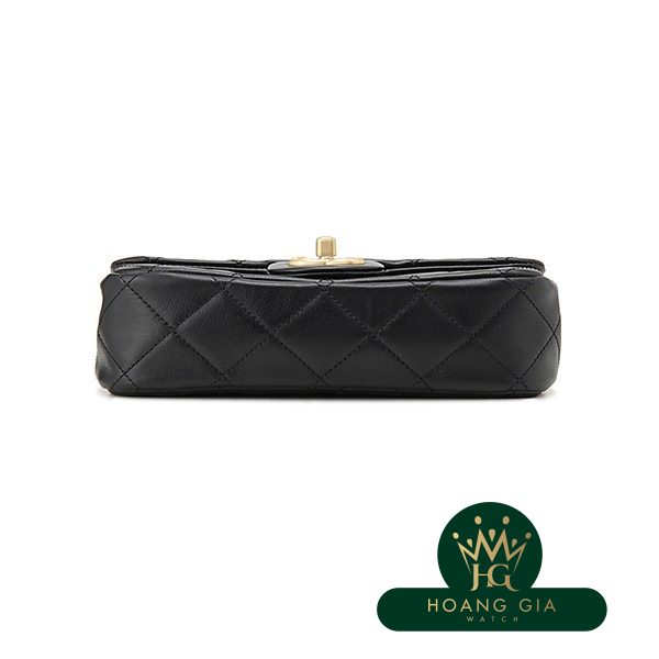 Túi nắp nhỏ màu đen đen