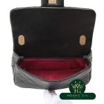 Túi nắp nhỏ màu đen đen