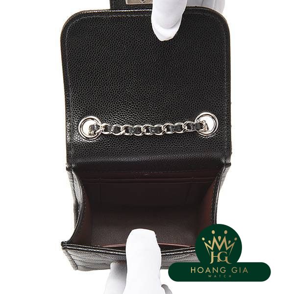 Hộp đựng điện thoại di động Matrasse Chain Clutch Màu đen Đen