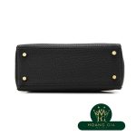 Kelly 25 bên trong khâu Noir Đen Đen