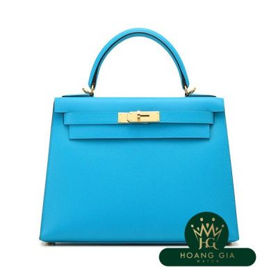 Kelly 28 bên ngoài khâu màu xanh Frida màu xanh lam