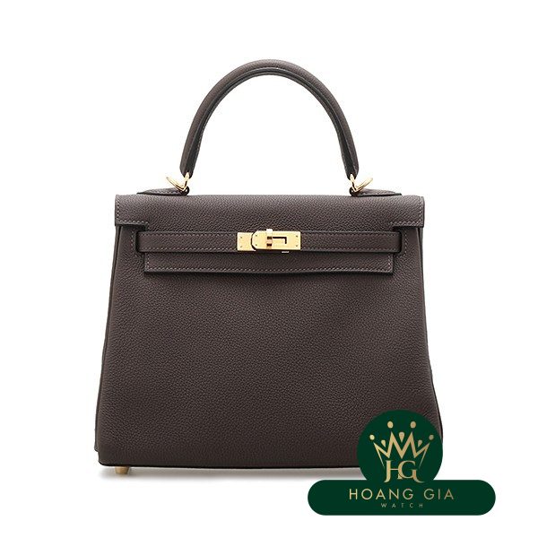 Kelly 25 bên trong khâu Havana Màu nâu sẫm