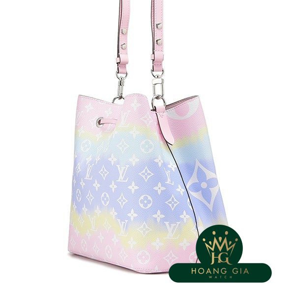 Neo Noe LV Escal Pastel Monogram Pink