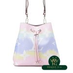 Neo Noe LV Escal Pastel Monogram Pink