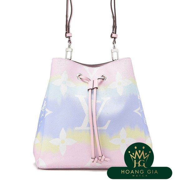 Neo Noe LV Escal Pastel Monogram Pink