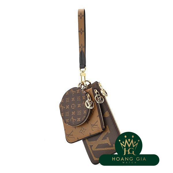 Pochette Trio Monogram Brown