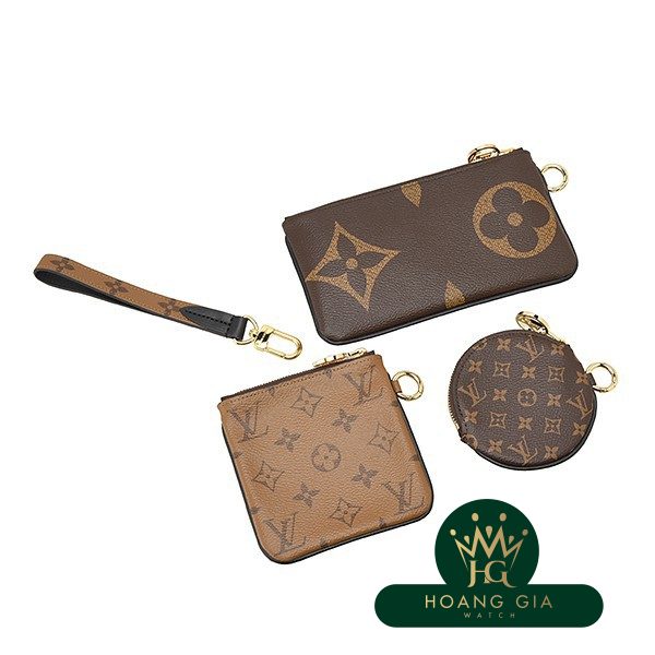 Pochette Trio Monogram Brown