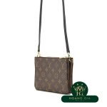 Pochette Double Zip Monogram Brown