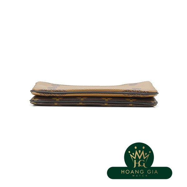 Pochette Double Zip Monogram Brown