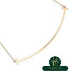 T Smile Mặt dây chuyền Vòng cổ Kim cương K18PG Lớn