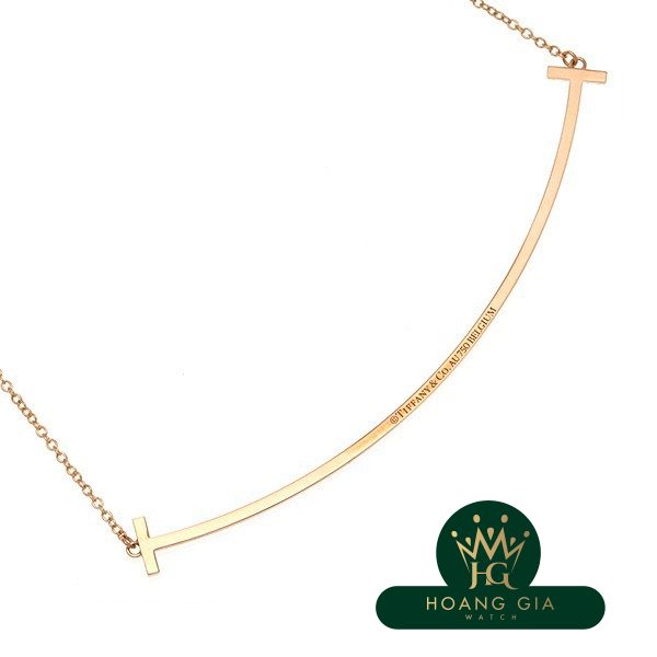 T Smile Mặt dây chuyền Vòng cổ Kim cương K18PG Lớn