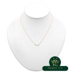 Vòng cổ mặt dây chuyền T Smile (Mini) Kim cương K18RG