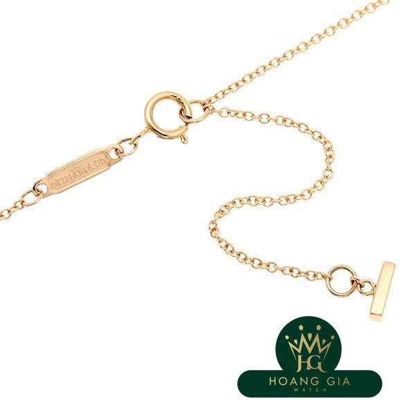 Vòng cổ mặt dây chuyền T Smile (Mini) Kim cương K18RG