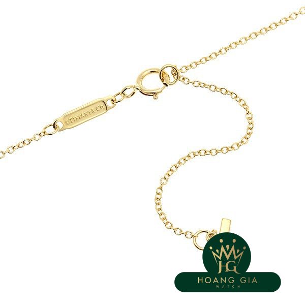 Vòng cổ mặt dây chuyền T Smile (Mini) Kim cương K18YG