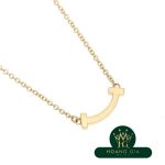 Vòng cổ mặt dây chuyền T Smile (Mini) K18YG