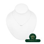 Vòng cổ mặt dây chuyền T Smile (Mini) K18WG