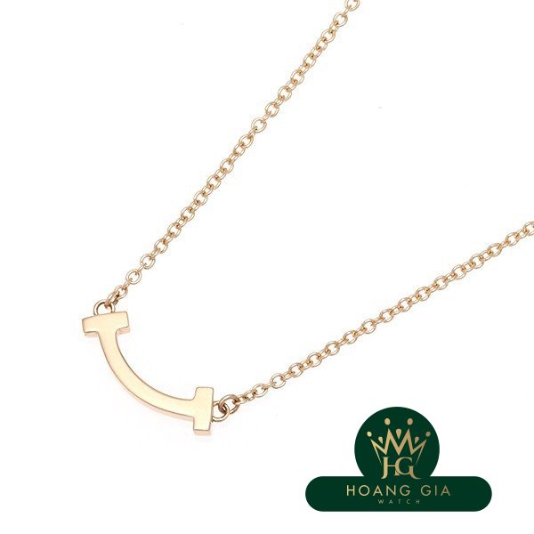 Vòng cổ mặt dây chuyền T Smile (Mini) K18RG