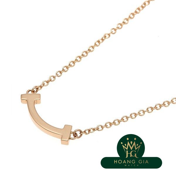 Vòng cổ mặt dây chuyền T Smile (Mini) K18RG