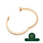 T One Wide Diamond Hinge Bangle M RG