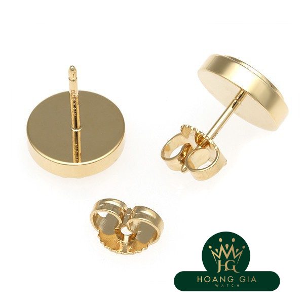 T トゥー ブラックオニキス サークル ピアス YG