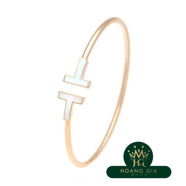 T Mother of Pearl Wire Bracelet M RG