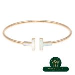 T Mother of Pearl Wire Bracelet M RG