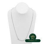 Vòng cổ mặt dây chuyền T Smile (Trung bình) Kim cương K18WG