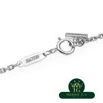 Vòng cổ mặt dây chuyền T Smile (Trung bình) Kim cương K18WG