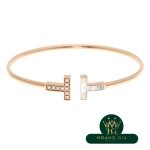 Dây kim cương chữ T & vòng tay ngọc trai trung bình PG