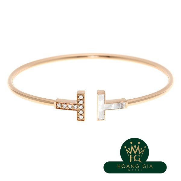 Dây kim cương chữ T & vòng tay ngọc trai trung bình PG