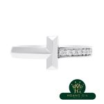 Nhẫn kim cương hẹp T One WG số 9